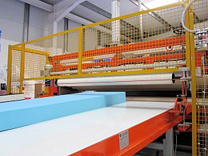 Foam manufacturing and conversion machinery at the All Foam factory