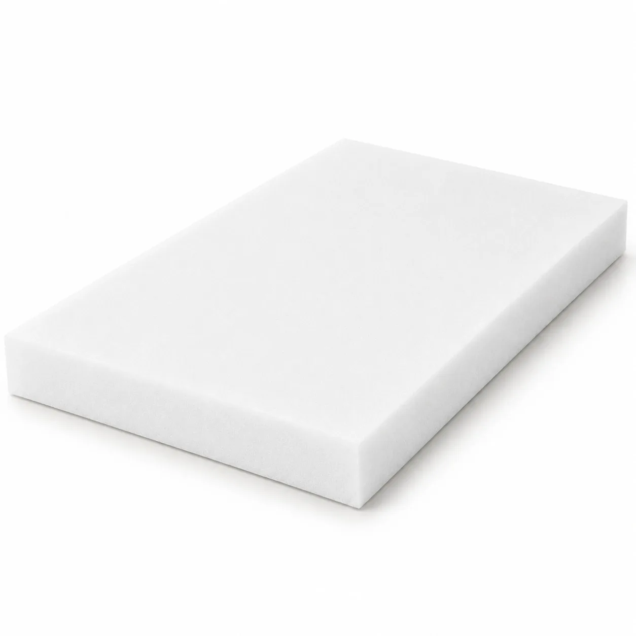 Roll of white average-soft upholstery foam sheet