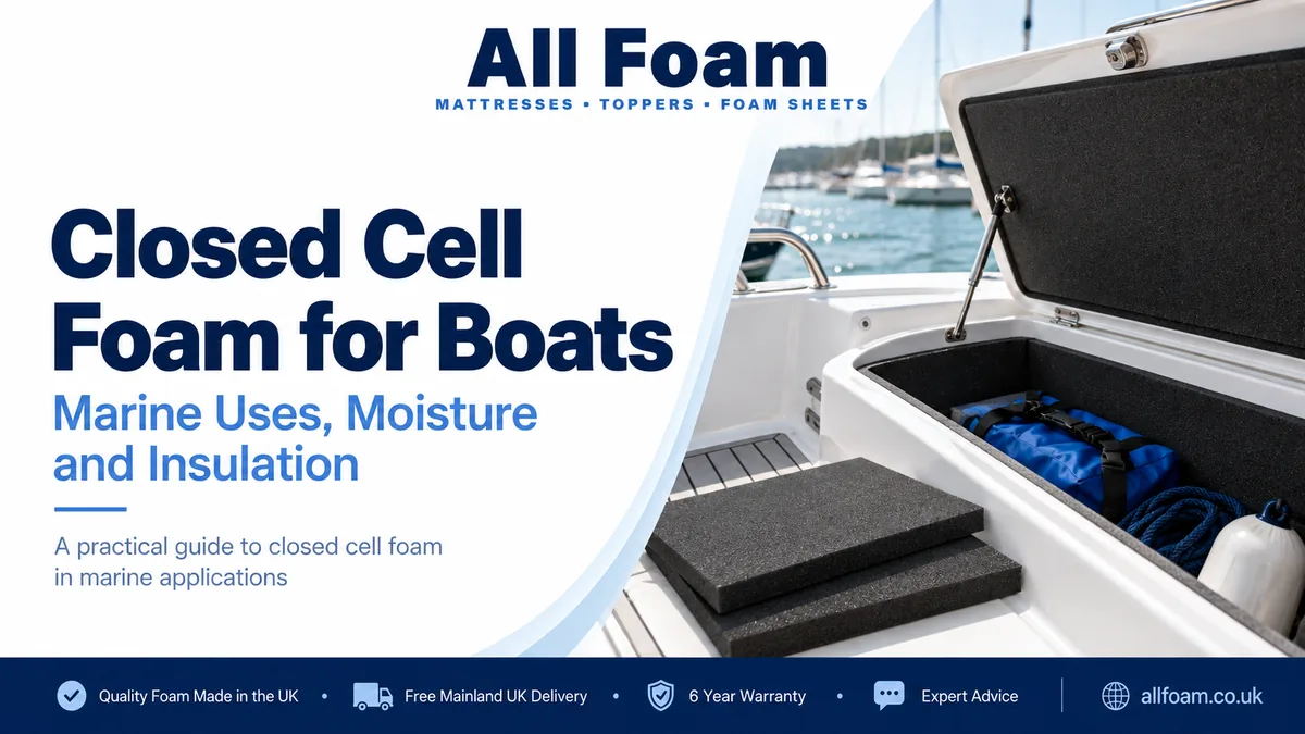 Closed cell foam sheet being considered for practical marine and boat applications