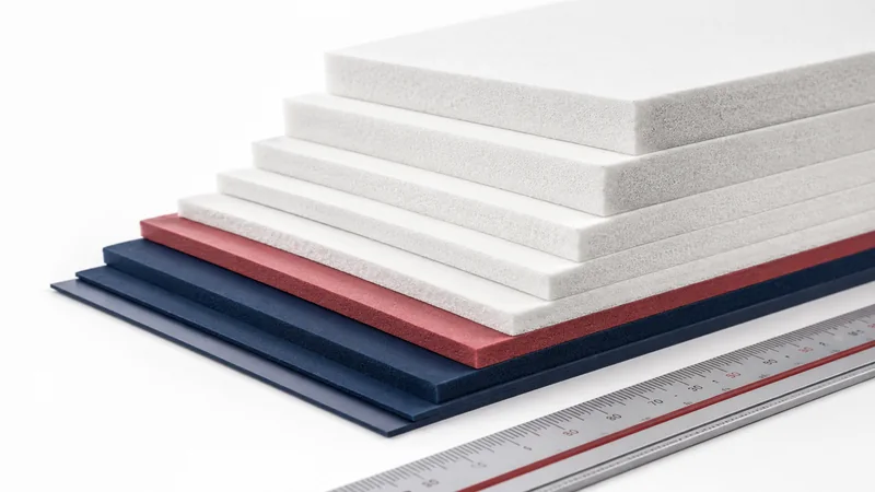 Foam sheet thickness options for different projects
