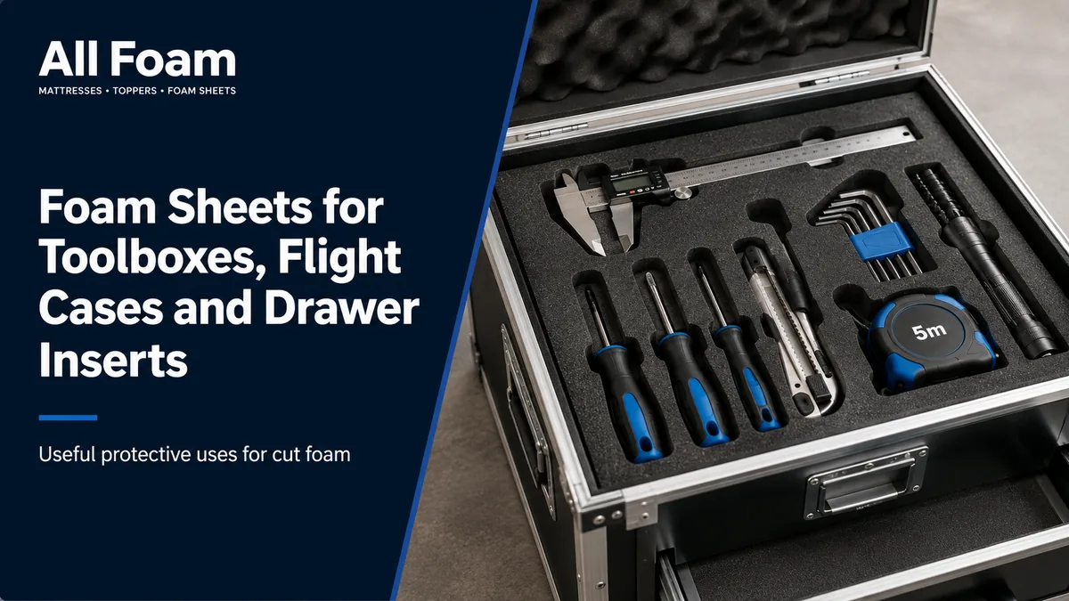 All Foam blog cover showing tools protected in a custom cut foam case insert