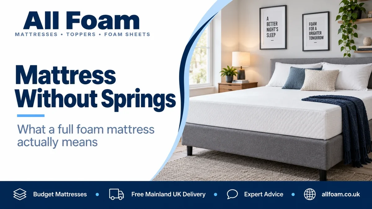 Mattress without springs full foam mattress guide