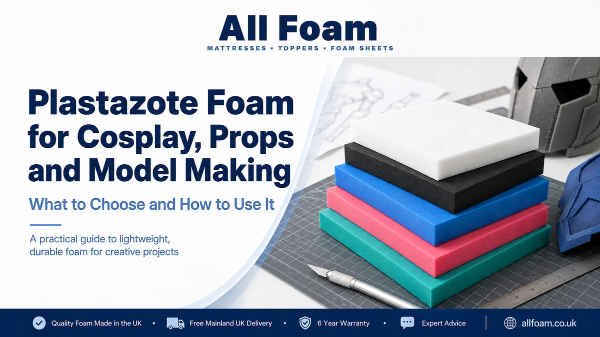 All Foam Plastazote LD33 foam guide for cosplay armour, props and model making