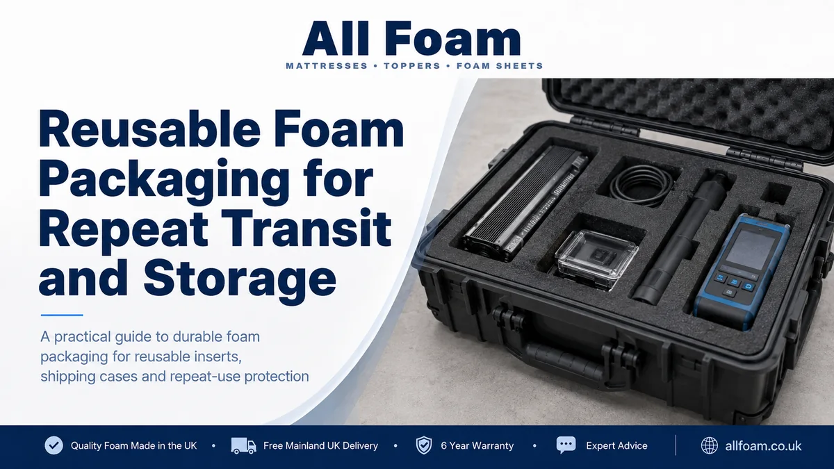All Foam guide to reusable foam packaging for repeat transit and protective storage