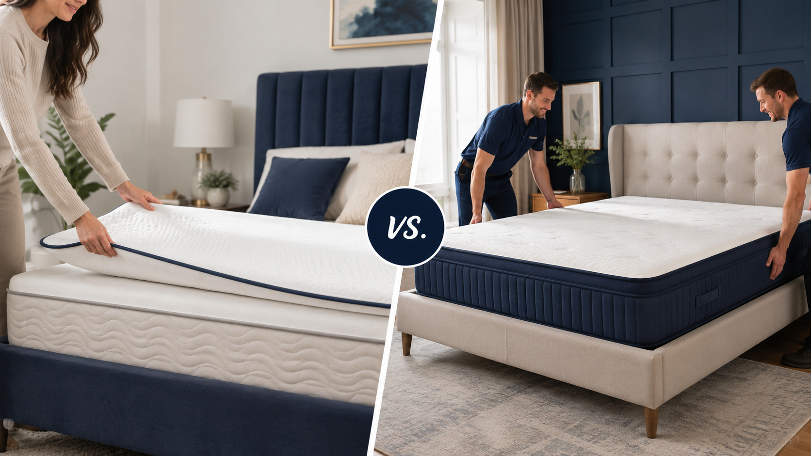 Comparison of mattress topper upgrade and new mattress replacement