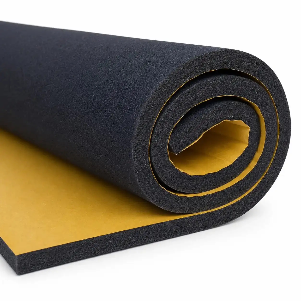 Flat Class 0 acoustic foam sheet with self-adhesive backing