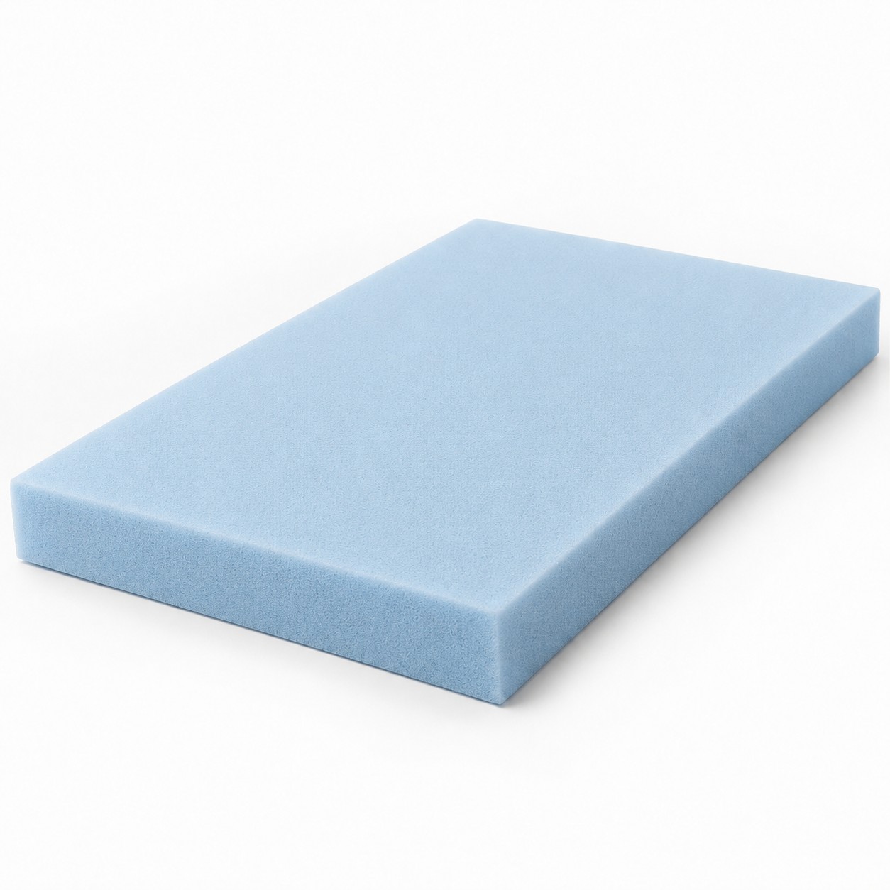 Roll of light blue high-firm foam sheet